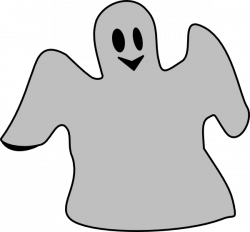 Smiling Gray Ghost Clip Art at Clker.com - vector clip art online ...
