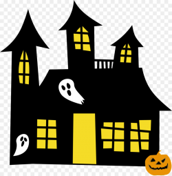 Haunted House Cartoon clipart - Ghost, Yellow, Line ...