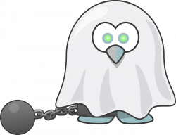 Clipart - Ghost of a Penguin