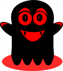 Black And Red Ghost Clip Art at Clker.com - vector clip art online ...