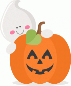 Ghost with pumpkin | Family | Halloween clipart, Halloween ...