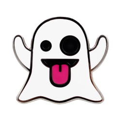 Amazon.com: Real Sic Ghost Emoji Enamel Pin Halloween Pins ...