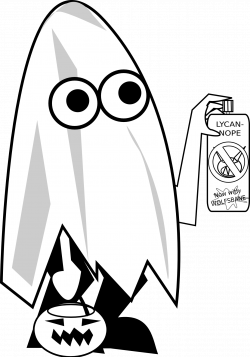 28+ Collection of Ghost Trick Or Treating Clipart | High quality ...