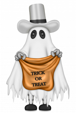Halloween Ghost with Trick or Treat Bag | Gallery Yopriceville ...