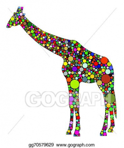 Vector Art - Abstract giraffe. Clipart Drawing gg70579629 ...