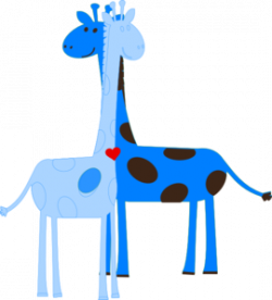 Boy Giraffe Baby Shower Clip Art at Clker.com - vector clip ...