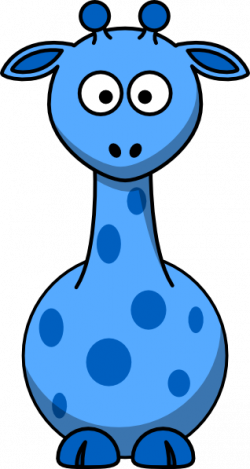 Blue Giraffe Clip Art at Clker.com - vector clip art online ...