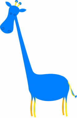 Blue Giraffe clip art - vector | Clipart Panda - Free ...
