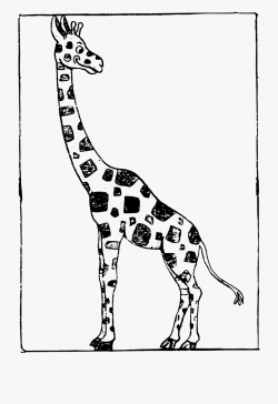 Cartoon Giraffe - Clip Art Of Baby Giraffe Black And White ...