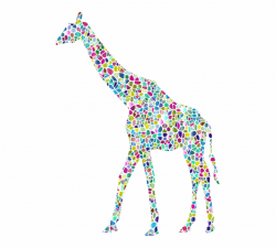 Giraffe Silhouette Animal Computer Icons - Colorful Giraffe ...