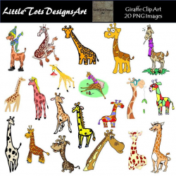 Giraffe Clipart - Cute Giraffe - Digital Clip Art - Giraffes - Personal and  Commercial Use - Instant Download