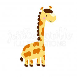 Lil Giraffe Cute Digital Clipart, Cute Giraffe Clip art, Safari Animal  Graphics, Cute Giraffe Illustration, #401