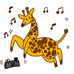 Giraffe Cartoon clipart - Giraffe, Dance, Drawing ...