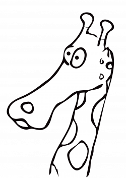 Giraffe Clipart Black And White | Letters Format