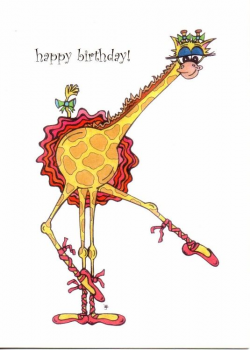 funky Giraffe | Birthdays!!!!! | Giraffe happy birthday ...