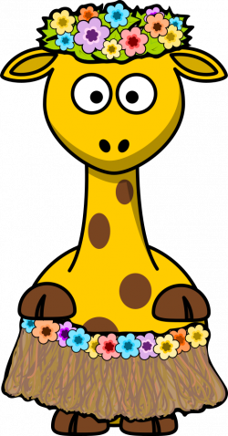 OnlineLabels Clip Art - Giraffe Hawaii