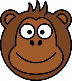 Monkey Head Clip Art at Clker.com - vector clip art online, royalty ...