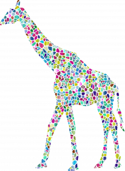 Clipart - Polyprismatic Tiled Giraffe Landscape Silhouette Minus ...