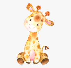 Baby Giraffe Watercolor Clipart #1593412 - Free Cliparts on ...