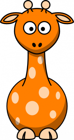 Orange Giraffe Clip Art at Clker.com - vector clip art ...