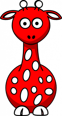 Red Giraffe Clip Art at Clker.com - vector clip art online ...