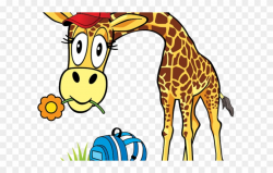 Giraffe Clipart School - Giraffe - Png Download (#1744034 ...