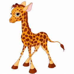 Cute Baby Giraffe Cartoon N4 free image