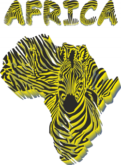 Africa Giraffe Zebra Illustration - African map texture 500*683 ...