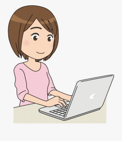 Clip Art Details - Girl On Computer Clipart #77373 - Free ...