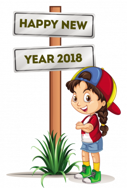 Happy new year 2018 clip art free vector download - Coloring Point ...