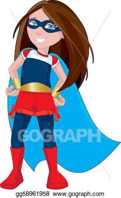 Stock Illustration - Super hero girl. Clipart Illustrations ...
