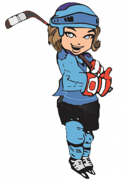 28+ Collection of Ice Hockey Girl Clipart | High quality, free ...