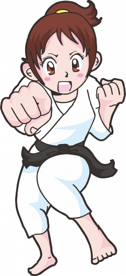 Clipart - Martial Arts Girl (#1)