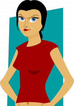 Clipart - girl with top