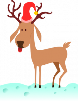 A Cartoon Reindeer Clipart | i2Clipart - Royalty Free Public Domain ...