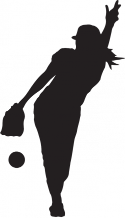 Softball Girl Batter Silhouette at GetDrawings.com | Free for ...