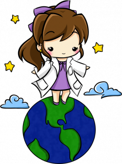 28+ Collection of Little Girl Scientist Clipart | High quality, free ...