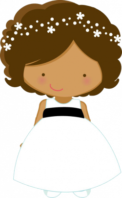 Flower girl Wedding Bride Page boy Clip art - Cartoon little girl in ...