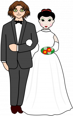 Clipart - Wedding Couple