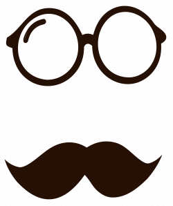 Movember Glasses and Mustache PNG Clipart Image | Gallery ...