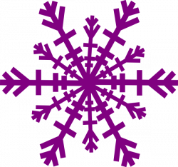 Purple Snowflake Clip Art | Snowflake clip art - vector clip art ...