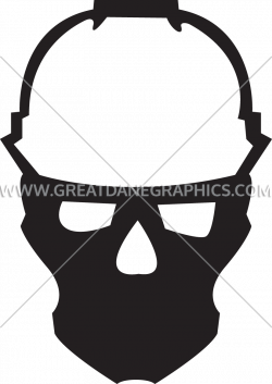 Construction Hat & Skull | Production Ready Artwork for T-Shirt Printing