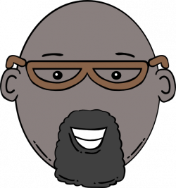 Cartoon Man With Glasses And Goatee Clip Art at Clker.com - vector ...
