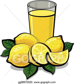 EPS Illustration - Fresh lemon juice. Vector Clipart ...