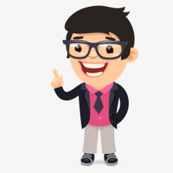 Man With Glasses Clipart