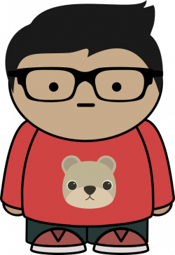 Clipart - Boy with glasses