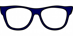 Blue Eyeglasses Photo Prop | Free Printable Papercraft Templates