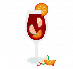 Sangria clipart wine glass - Pencil and in color sangria clipart ...