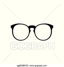 Vector Illustration - Eyeglasses icon simple. EPS Clipart ...
