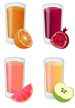 JUICE CLIPART - fresh smoothie icons, printable health ...